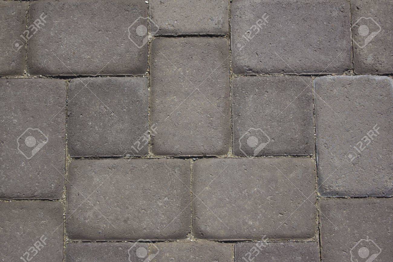 A Paver Stone Walkway Or Driveway Texture Background Stock Photo