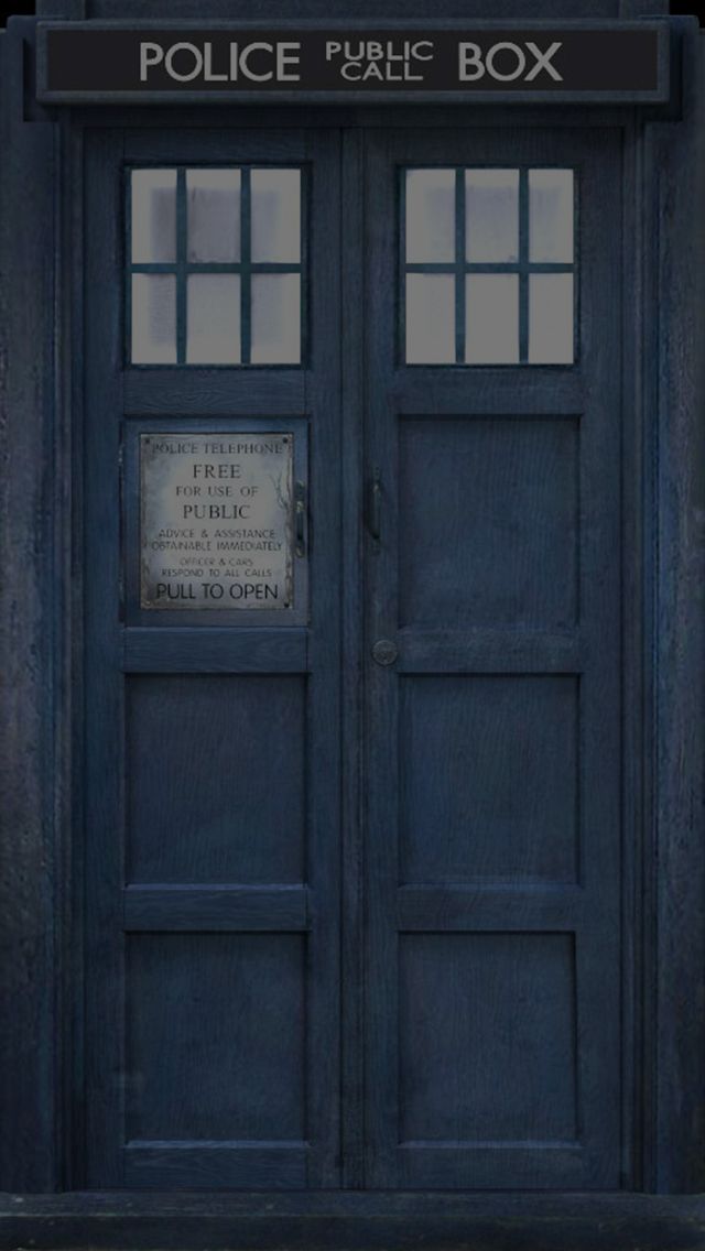 Doctor Who Tardis iPhone Wallpaper Lock Screens