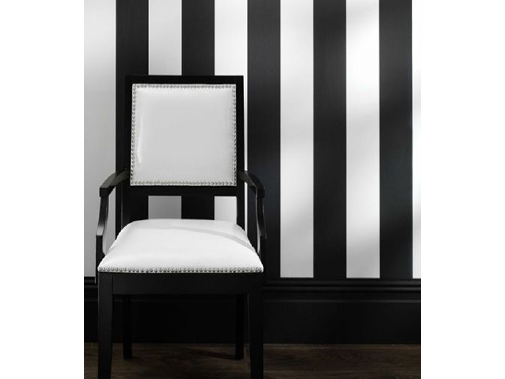 Bravo Black White Striped Wallpaper From Fads