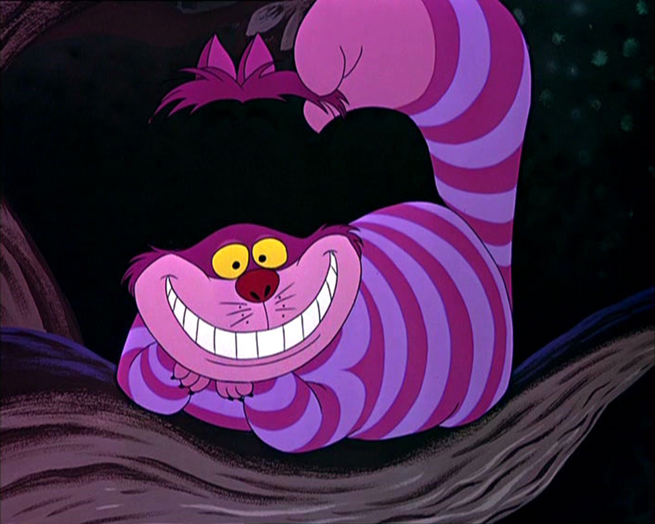Cartoons Wallpaper Cheshire Cat Hello