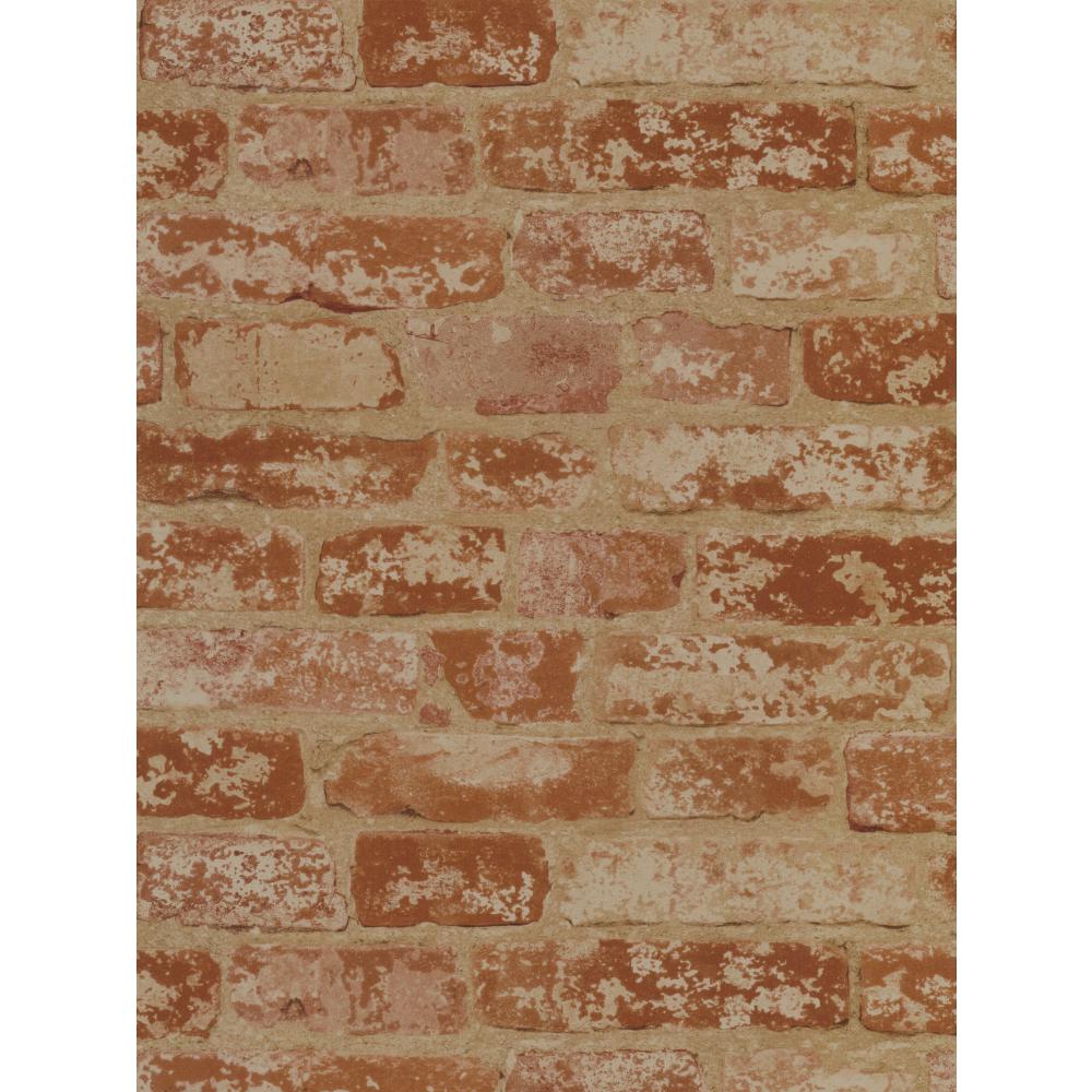Wallpaper Faux Rust Tuscan Brick Wall High Definition