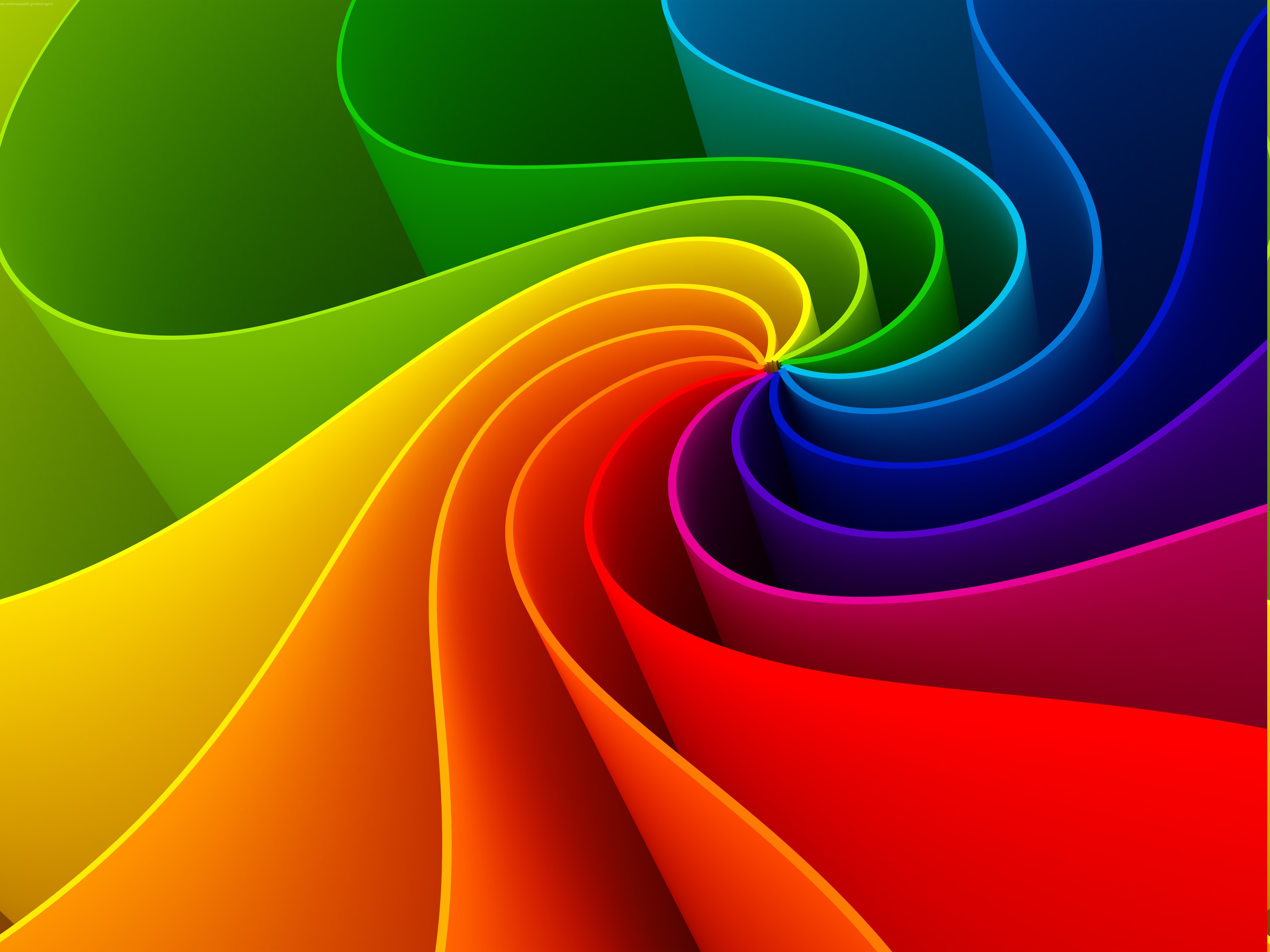Abstract background with swirling rainbow colors, ideal for a computer wallpaper