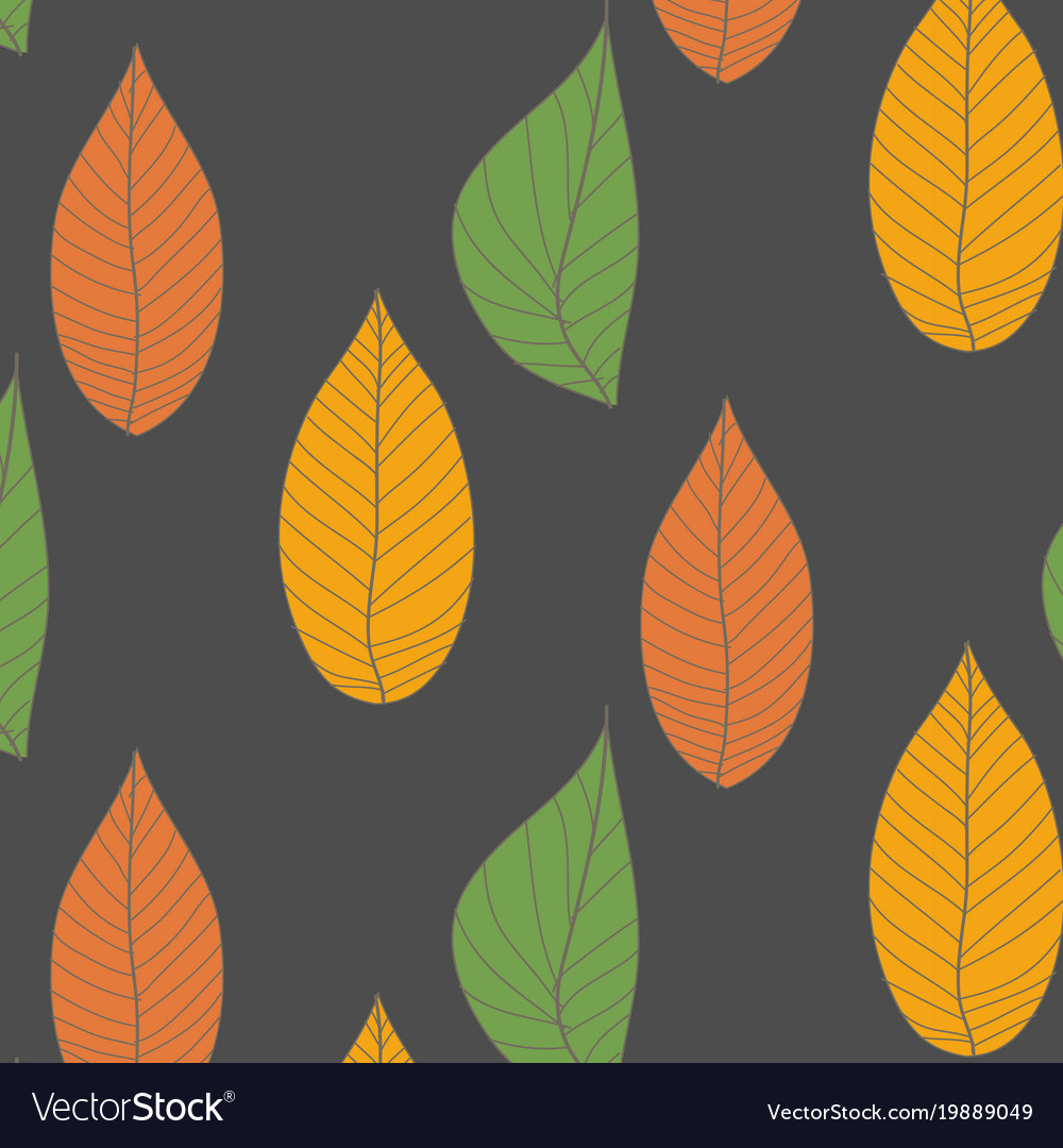 Organic Wallpaper With A Pattern Of Green Leaves Vector Image