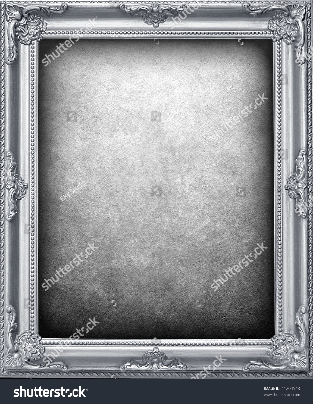 Silver Frame Background Stock Photo Shutterstock