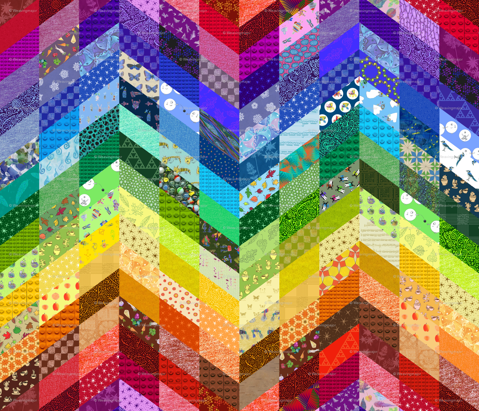 Quilt Background Wallpaper Rainbow Zigzag Cheater