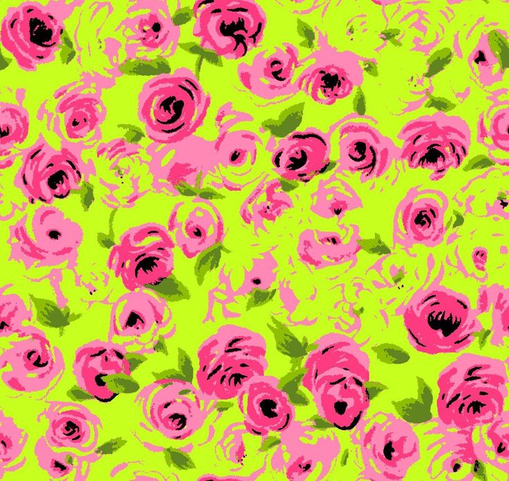Floral Wallpaper Rosette Pink Yellow Betsey Johnson Craft Room