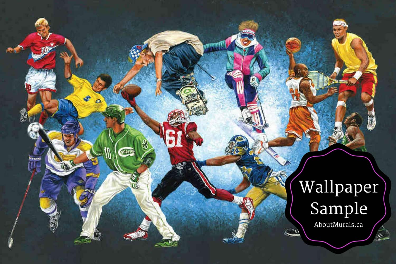 Sports Unlimited Wallpaper Sample For Kids Walls About Murals