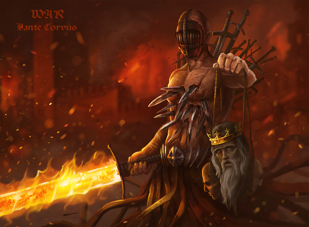 War   Four Horsemen of the Apocalypse by Dan by DanteCyberMan on 1024x751