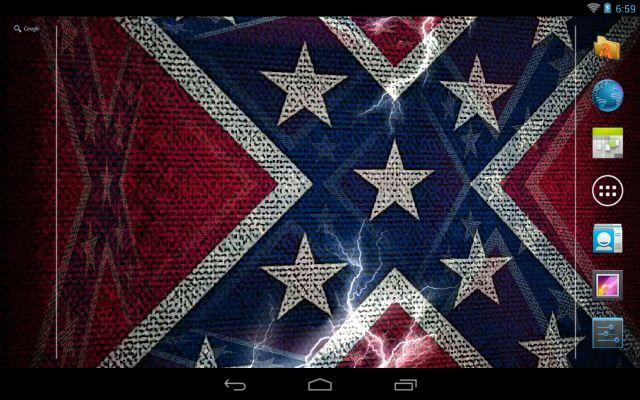 3d Rebel Flag Live Wallpaper Android Apps On Google Play