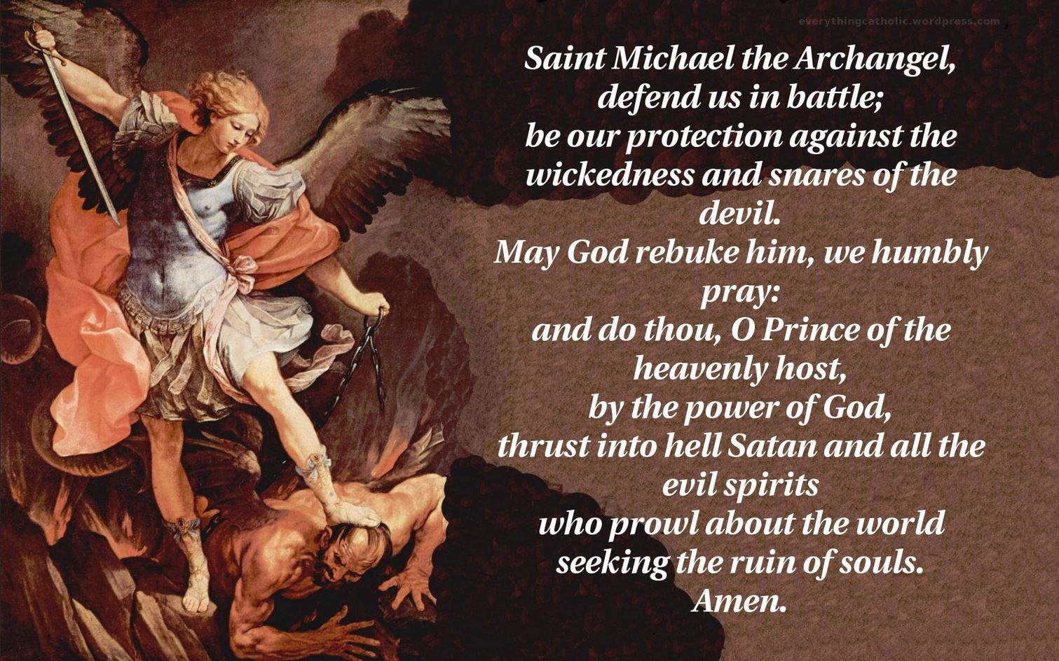 September Dedication To St Michael The Archangel Protector Of