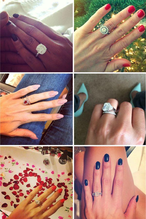 Celebrity Engagement Rings Pics On Instagram You Ll Love To Like