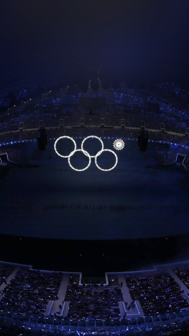 Sochi Olympics Flag Circles Sign iPhone Wallpaper HD