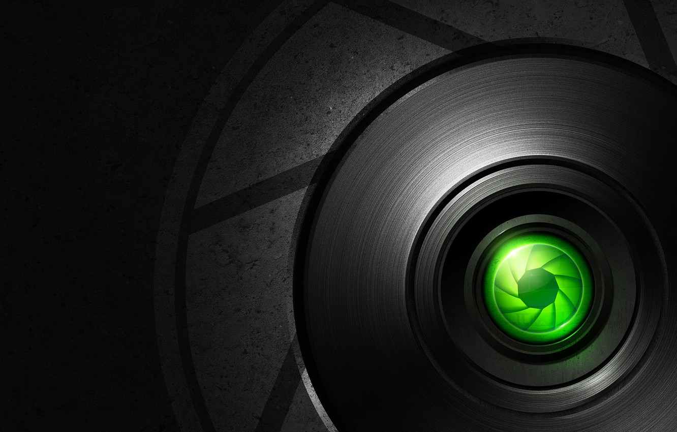 Wallpaper Green Camera Lens Shutter Image For Desktop Section