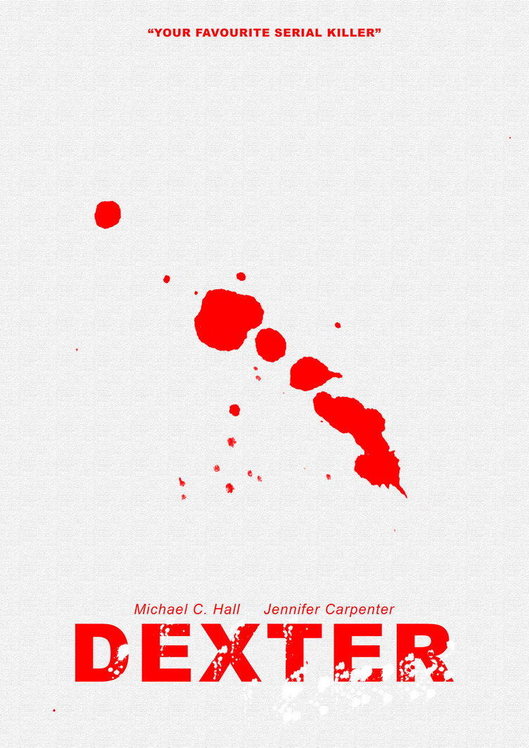 Movie Poster Minimalism Dexter Tv Show By Biokiik On