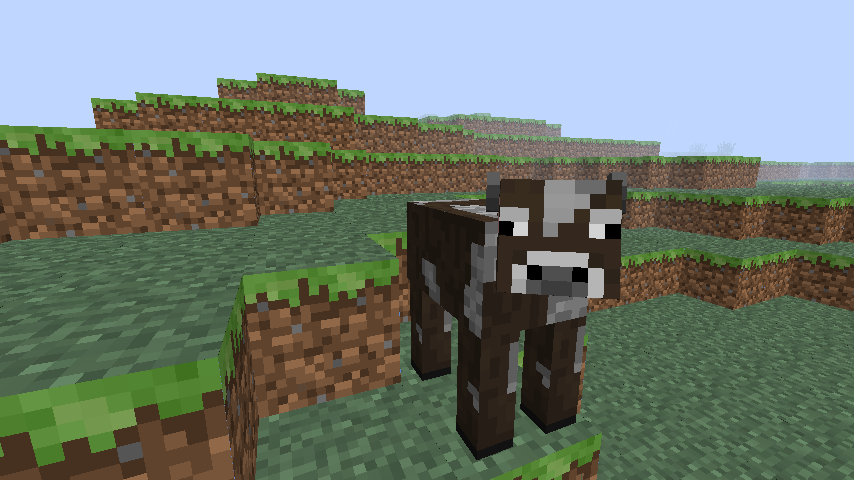 Minecraft Cow Wallpaper.