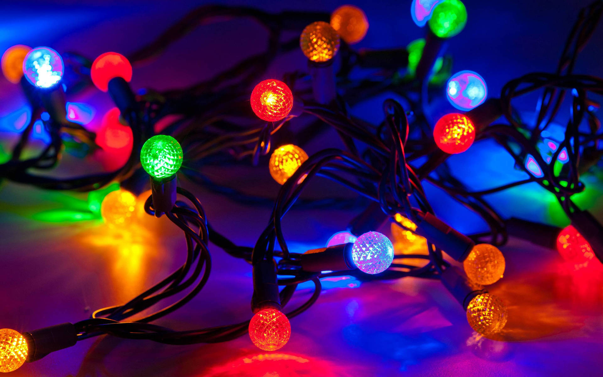 Christmas Lights Aesthetic Wallpaper