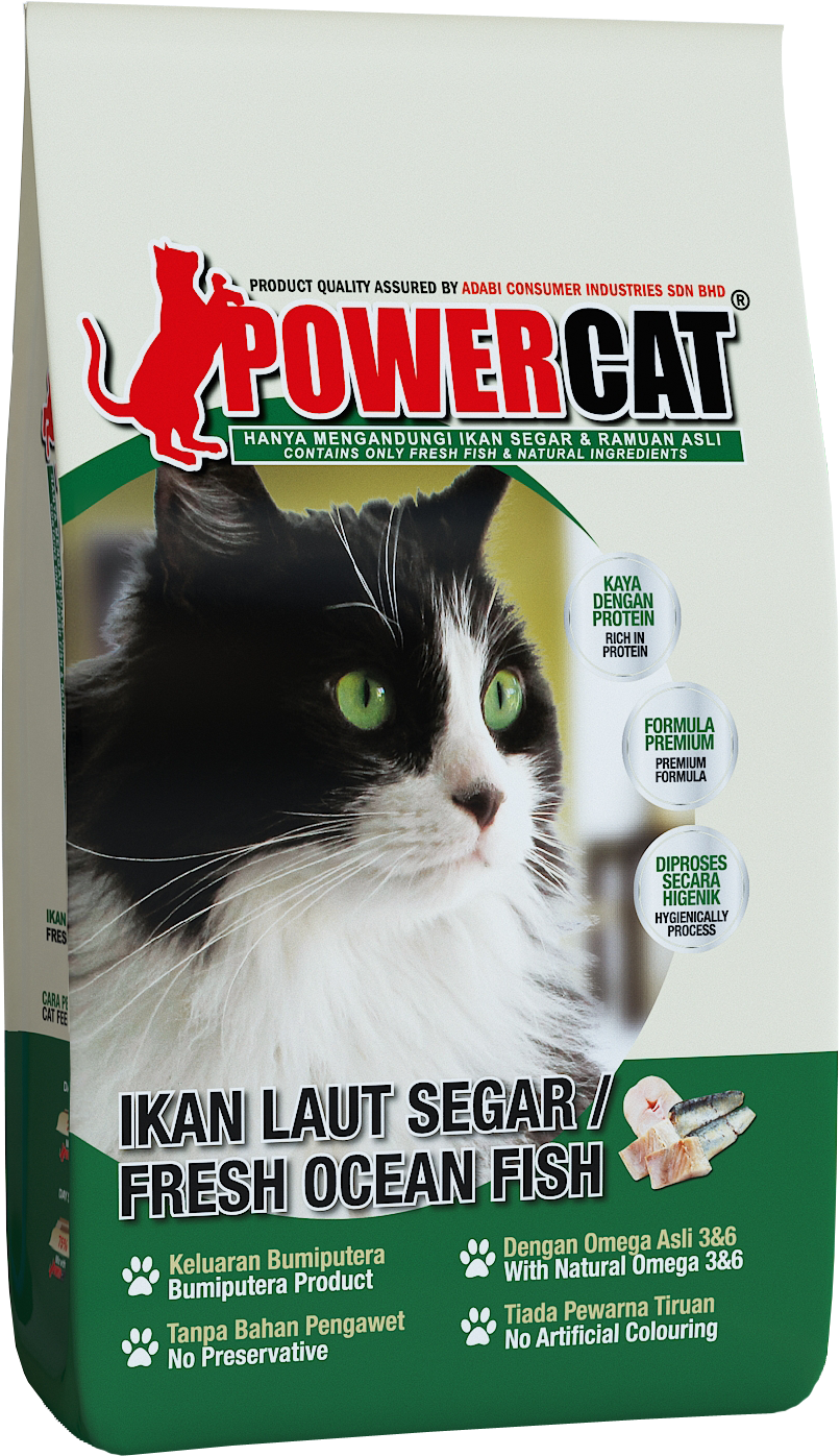 Powercat Fresh Ocean Fish Power Cat 7kg Png Image With