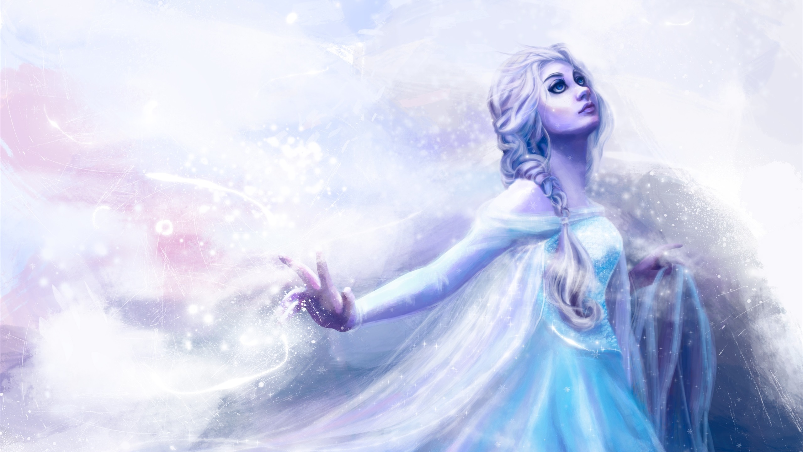 Elsa Frozen Art Resolution Hd 4k Wallpaper Image