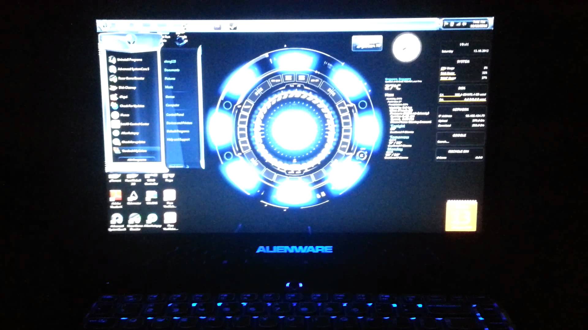 My Alienware Laptop M14x R1 Live Desktop Wallpaper