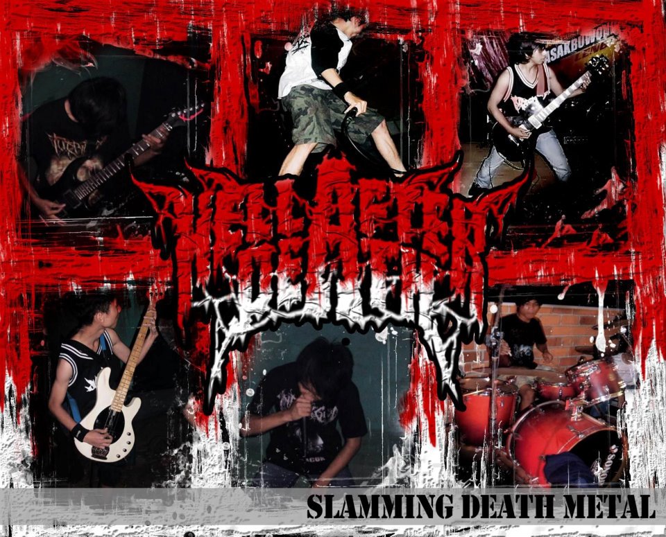 Hell After Death Band Slamming Death Metal Cianjur Logo Artwork Cover