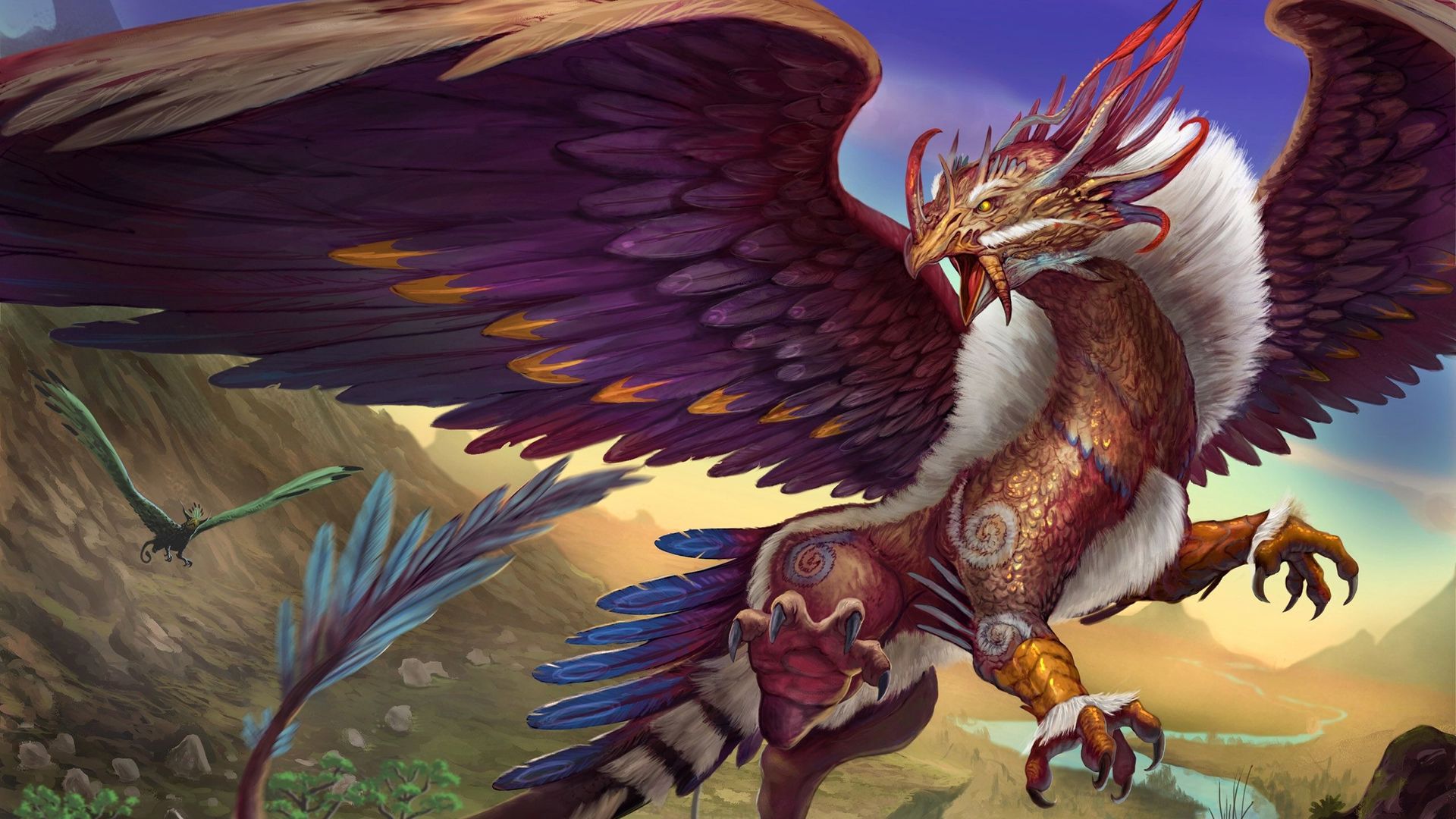 Fantasy  Bird Wallpaper  Griffin mythical Fantasy art Mythical creatures