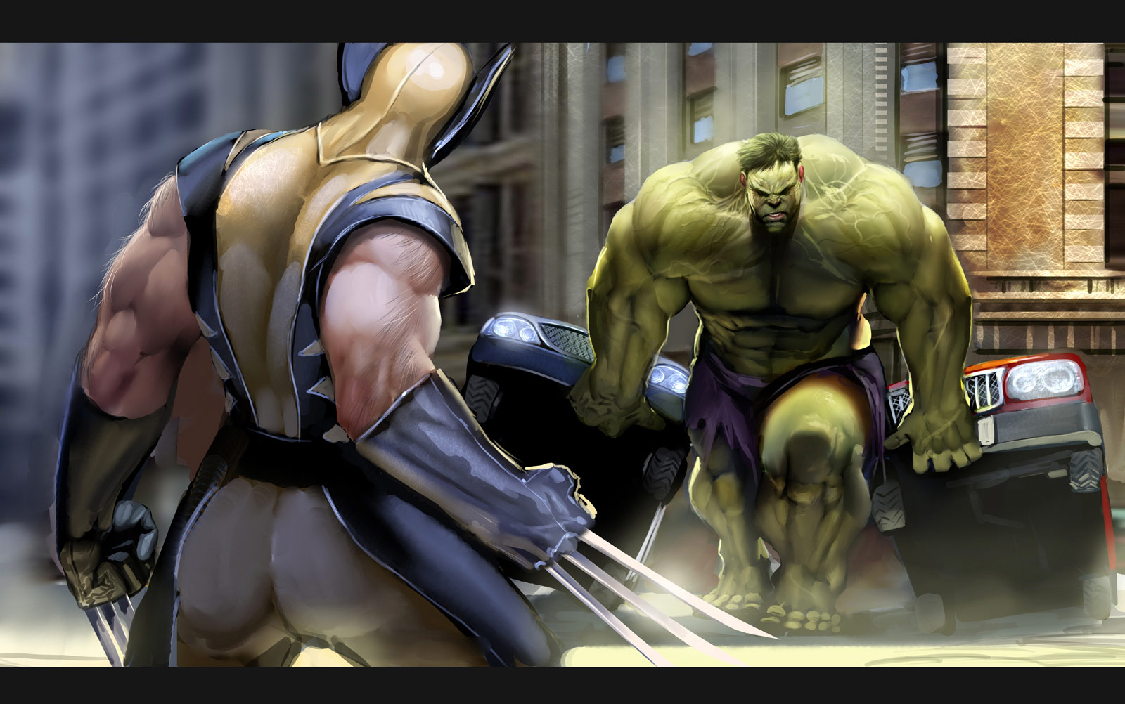 Ic Wallpaper Wolverine Vs Hulk