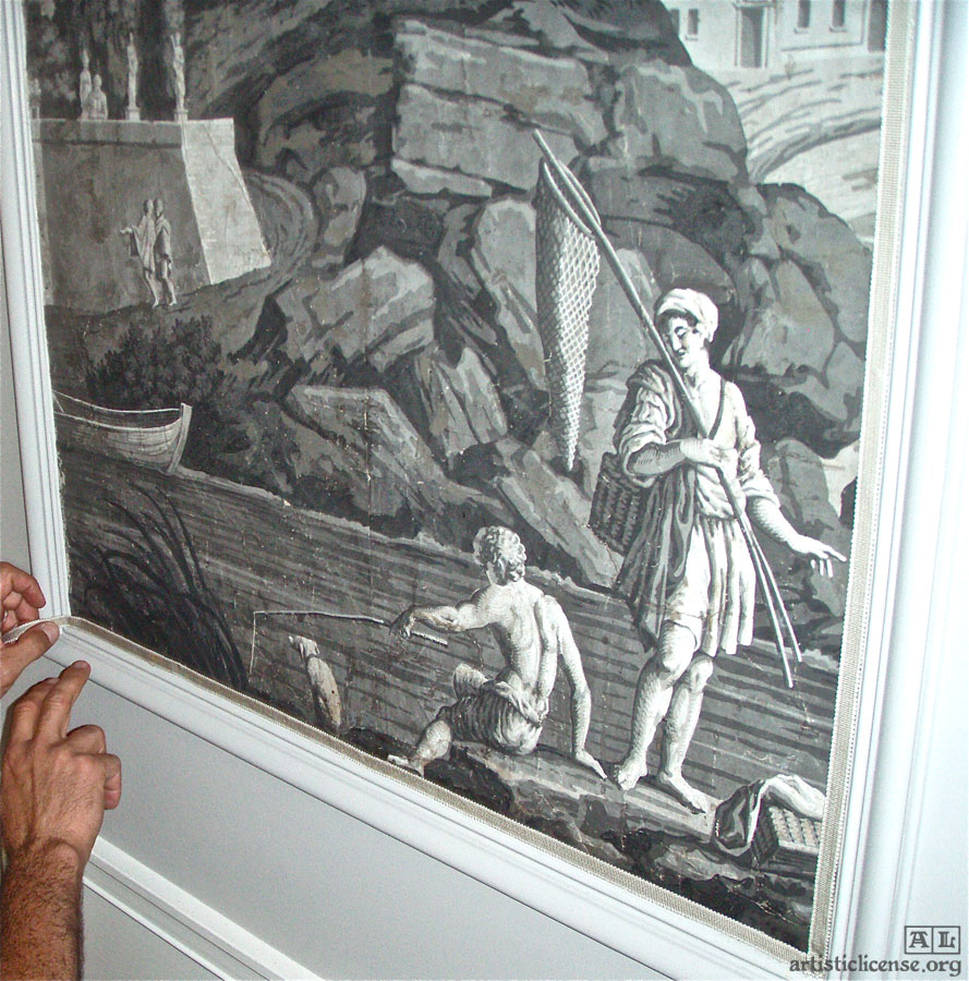 Free download antique DeGournay wallpaper [889x900] for your Desktop