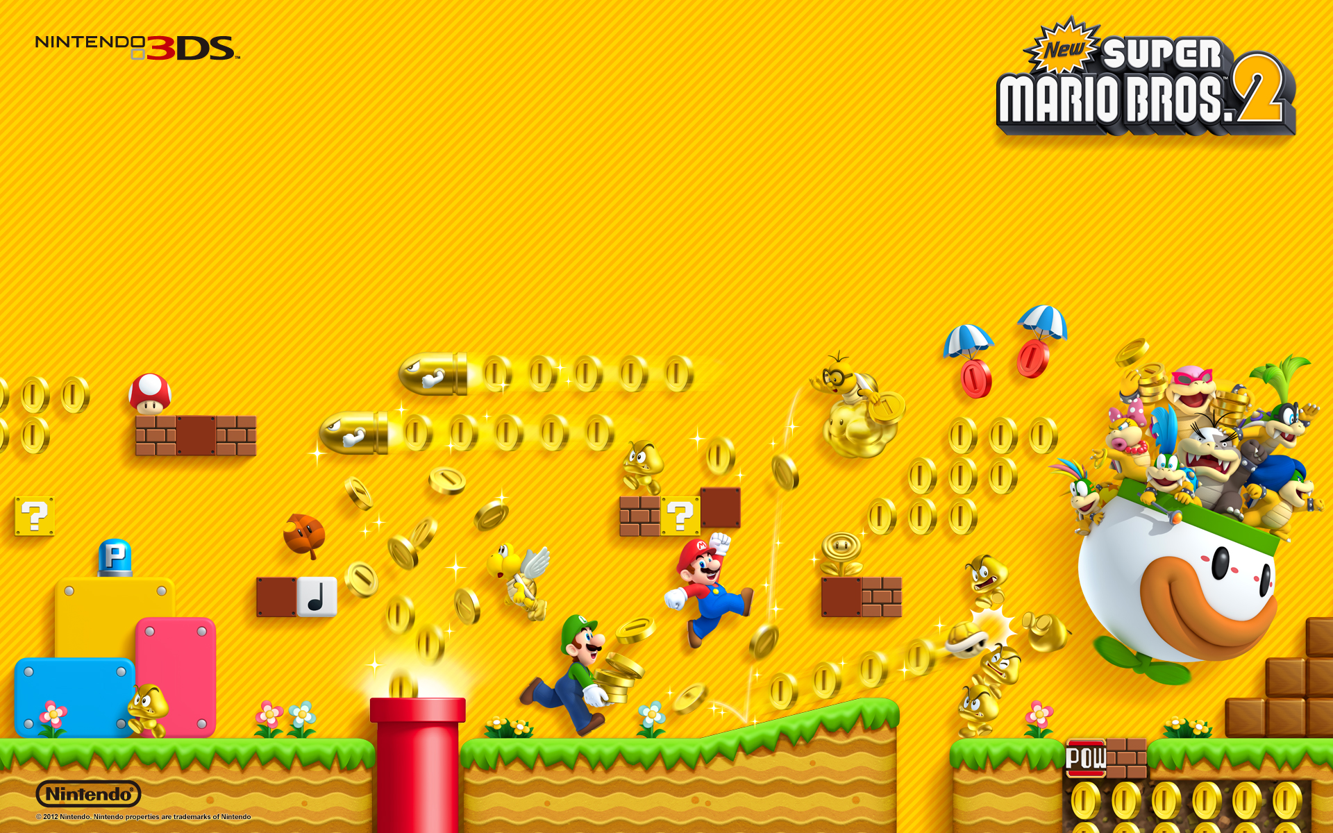 Best New Super Mario Bros Background
