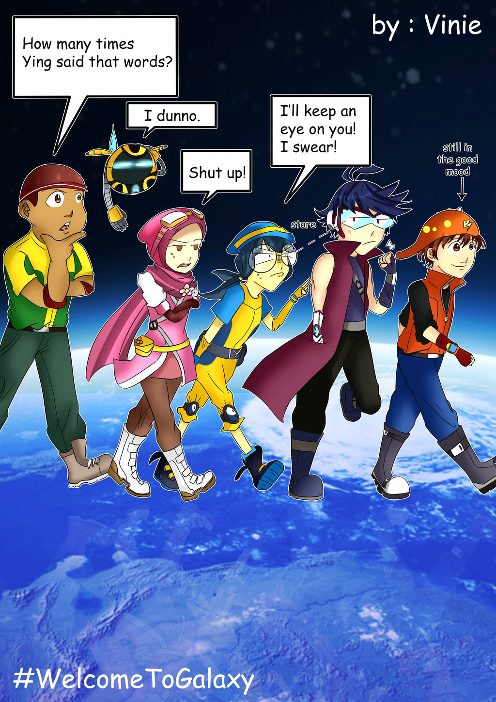 BoBoiBoy Galaxy Welcome to Galaxy event by KwanjaiRa on