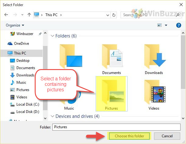 Windows 10 How to Change the lock screen background image   WinBuzzer