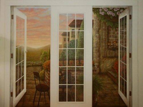 Install French Doors Exterior Wall Home Designs Wallpaper