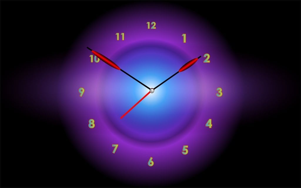 you every time radian clock starts the clock face will be of a new