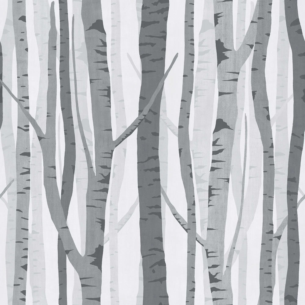 Wilko Trees Wallpaper Black Grey Wp332118 At