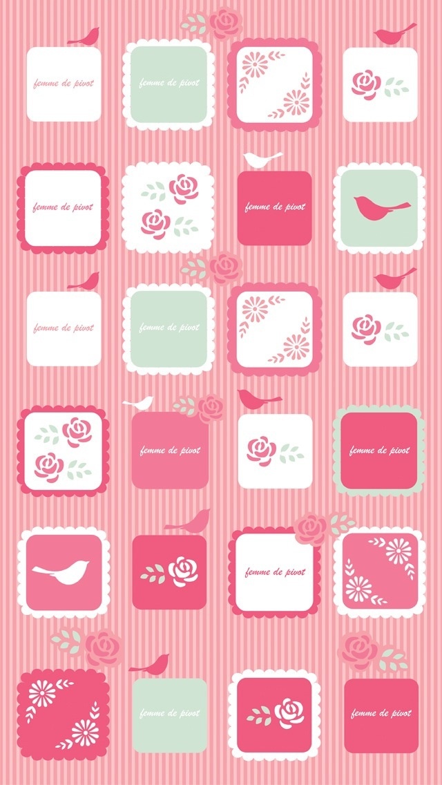 iPhone Pink Icons Wallpaper All Things And Girly