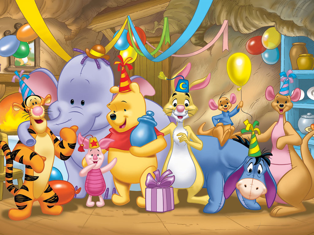 12 Winnie The Pooh 1024x768 Easter Cards Wallpaper   Educational
