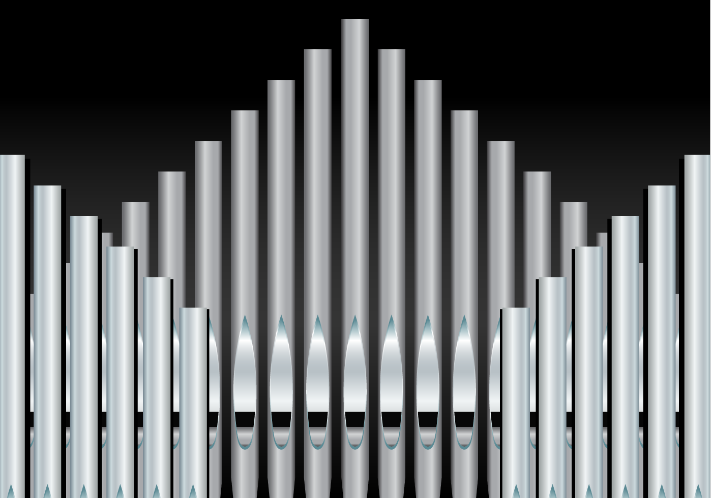 Pipe Organ Background Vector