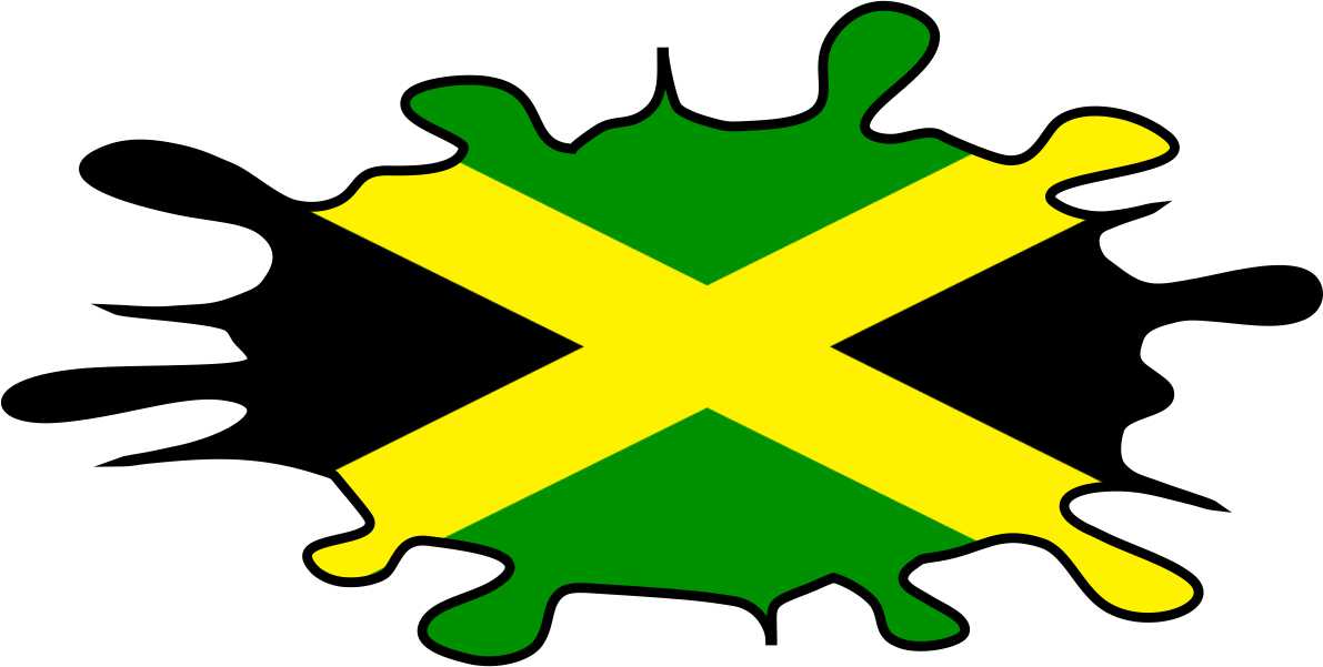 Jamaica Flag Color Splat