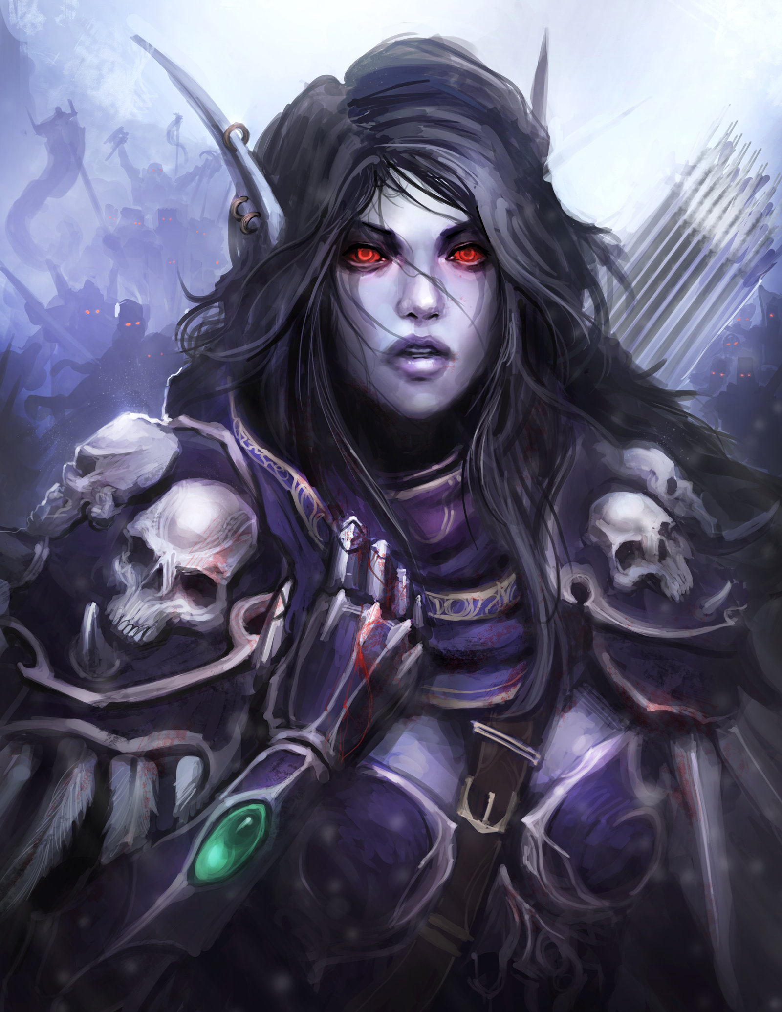 World Of Warcraft Sylvanas The Dark Lady By Thedurrrrian On
