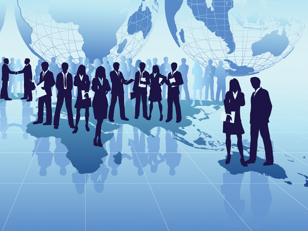 Abstract Business People Background For Powerpoint