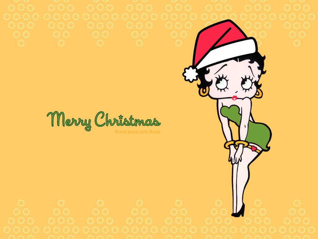 Betty Boop Christmas Image Full Desktop Background
