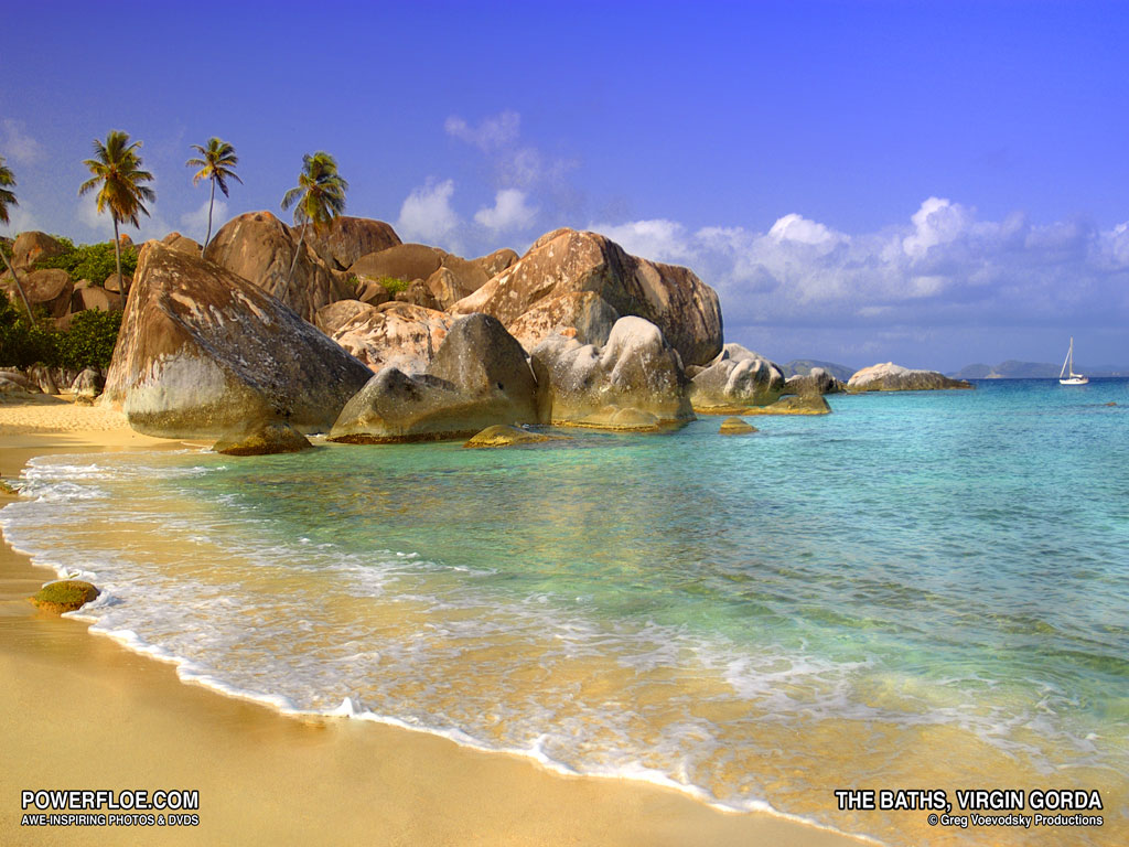 Caribbean Island Desktop Background