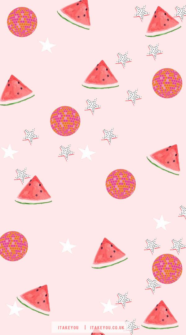 Delightful Summer Wallpaper Ideas Mirrorball Watermelon