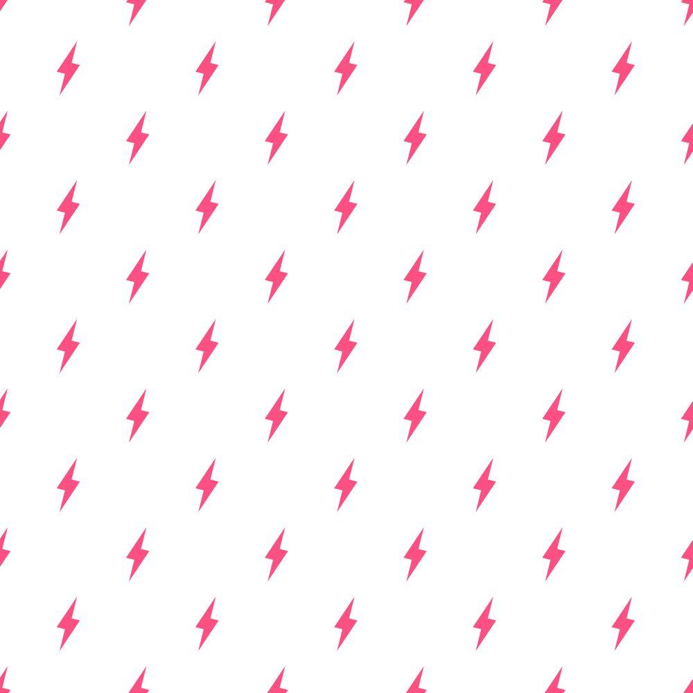 Lightning Bolt Pattern Pink Throw Pillow by Nayla Smith   Cover