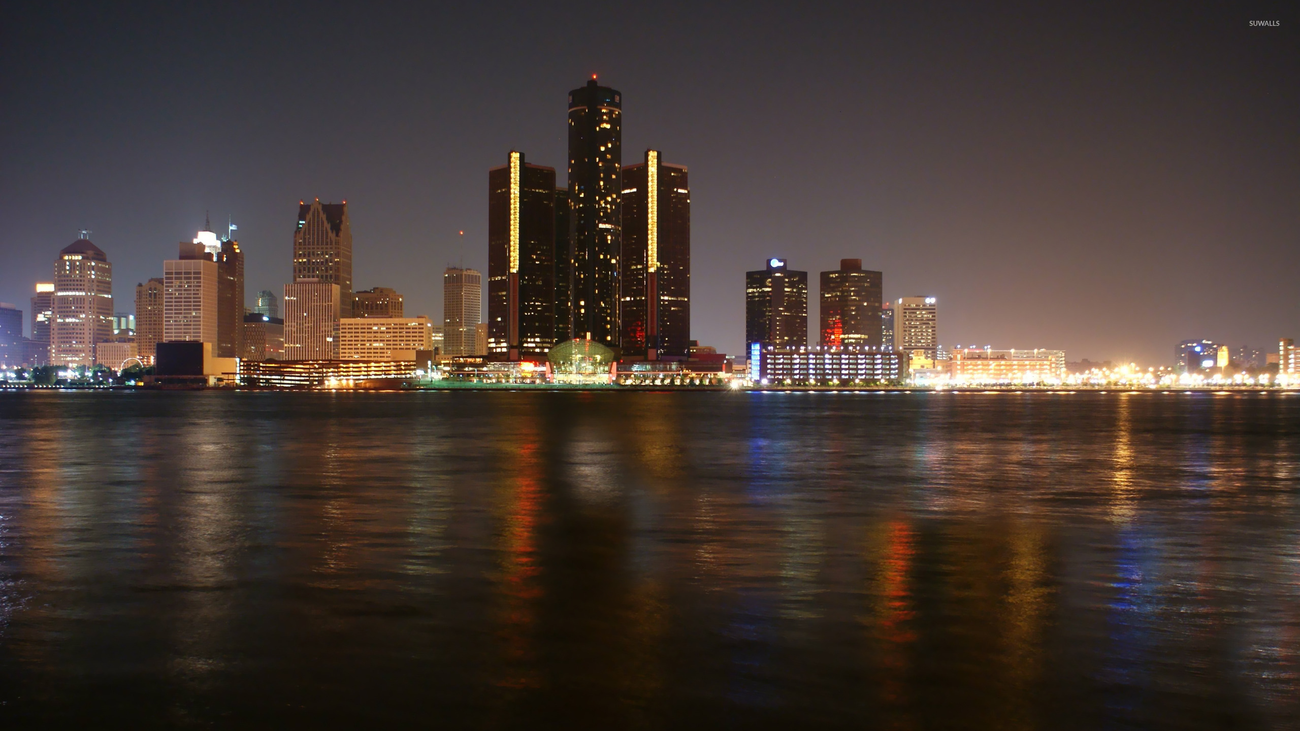 Detroit Skyline Wallpaper World
