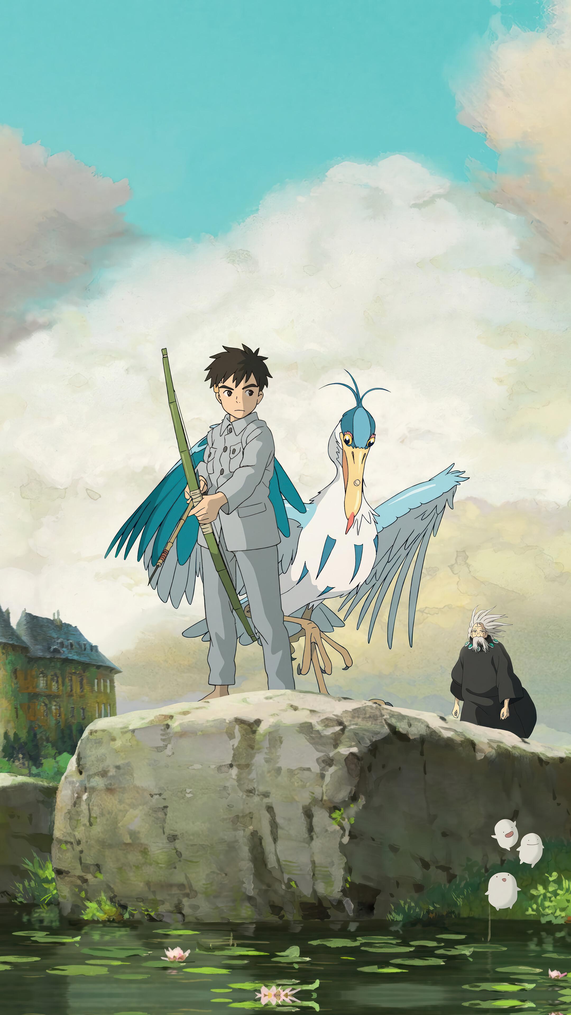 Free download The Boy and the Heron Anime 4K Wallpaper iPhone HD Phone