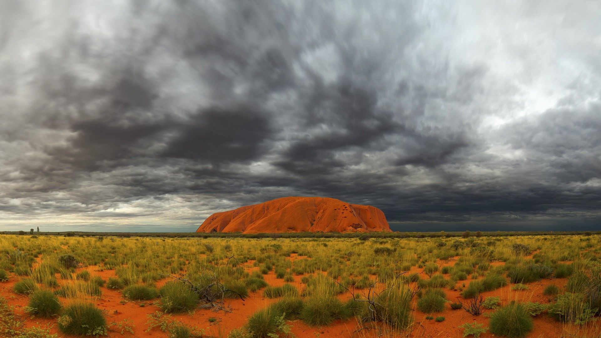 Clouds Landscapes Storm Uluru Wallpaper Hot HD