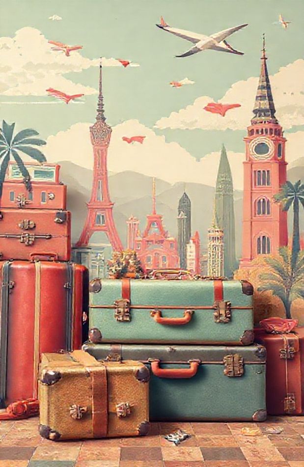 Travel Retro Wallpaper