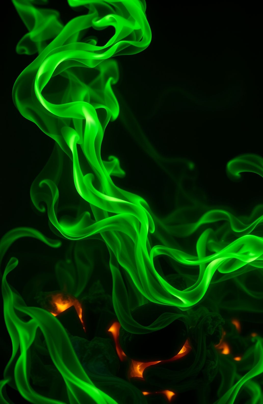 Green Flame Wallpaper