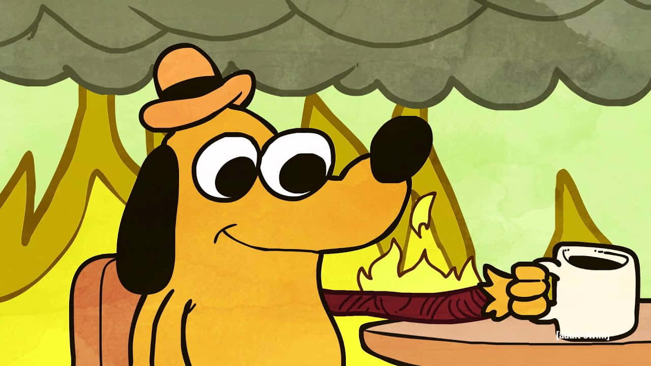This Is Fine Wallpaper