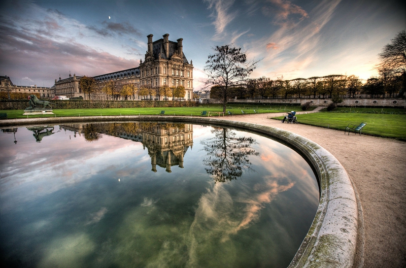 Paris HDr Photography Louvre Museum Palace Jardin Des